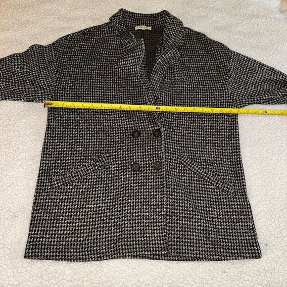 Madewell Medium Redford Houndstooth Button Down Collared Women’s Jacket EUC - Picture 9 of 12